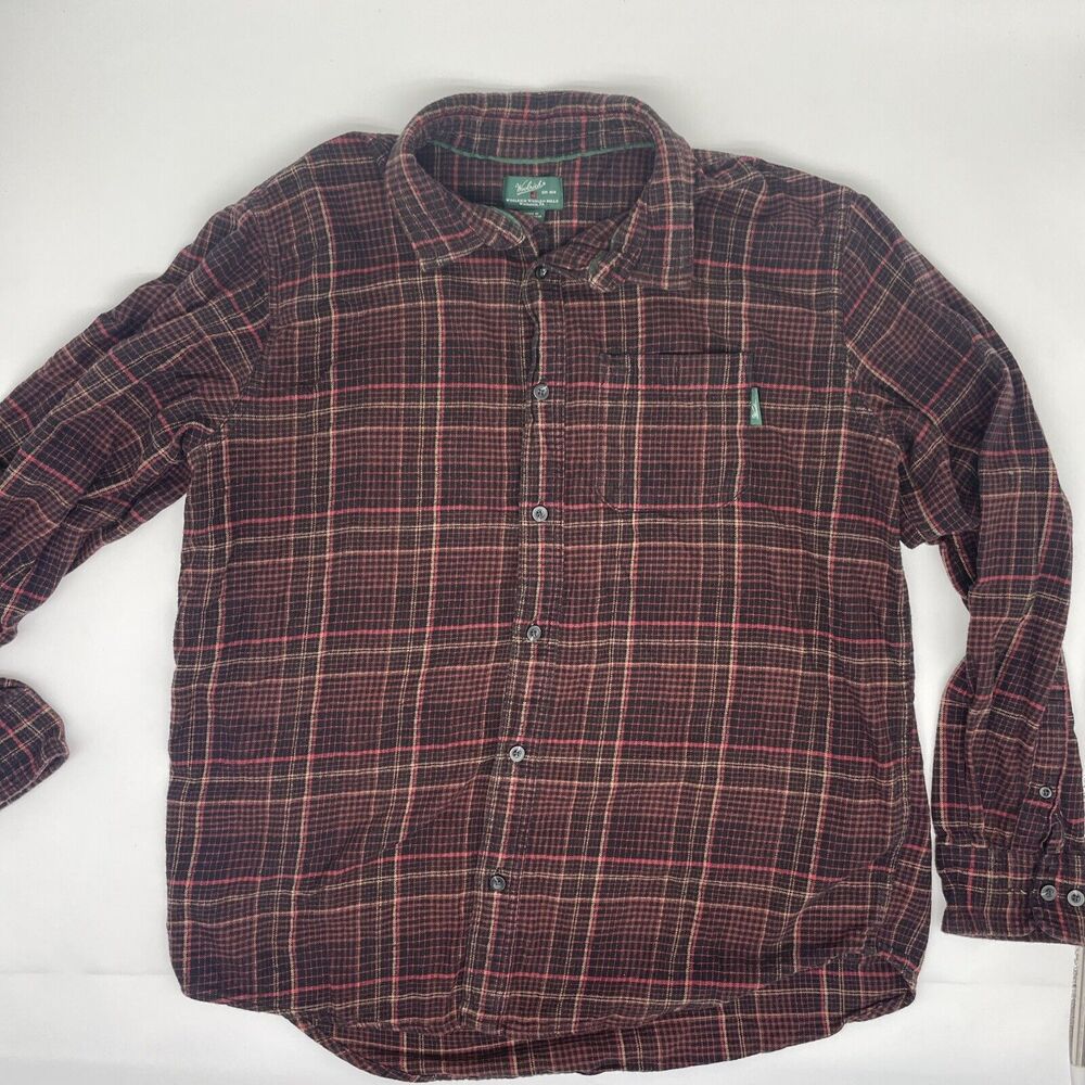 Woolrich Men’s XL Flannel Red Long Sleeve Button Up